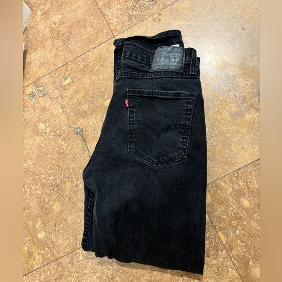 LEVI 514 MENS TUMBLED BLACK JEANS - Picture 3 of 3